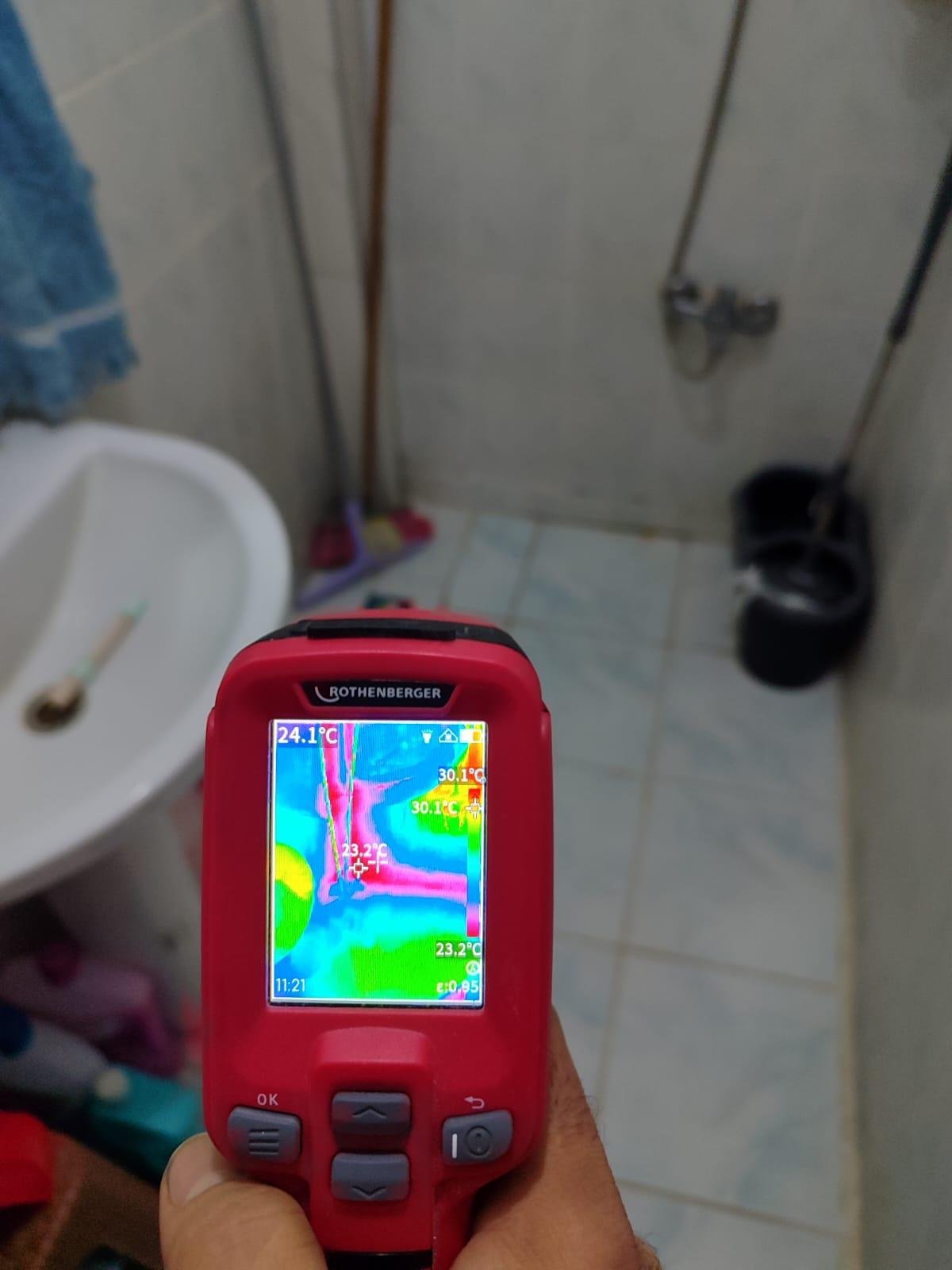 Esertepe su kaçağı tespiti termal kamera