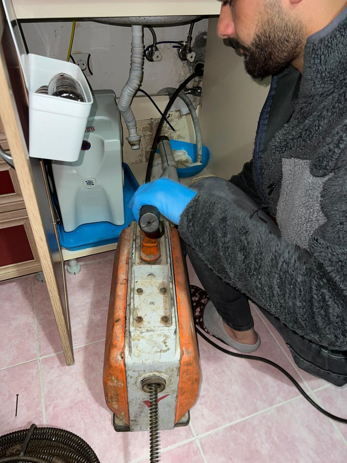 Bağlar tıkanıklık açma hizmeti Bağlar tıkanıklık açma robot spiral gider